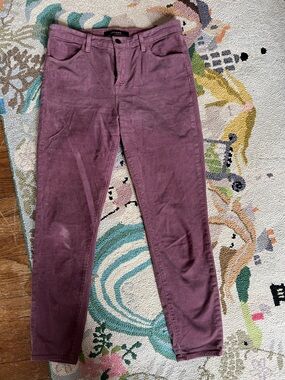Jbrand Corduroy Skinny Pants in Dusty Plum